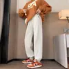 Pantalones de Maternidad Otoño e Invierno Felpa Engrosada Pantalones de Maternidad Sin Soporte Abdominal Versátiles Tallas Grandes Sueltos Adelgazantes Cordón Pantalones Jogger