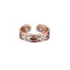 Aliexpress Popular Transfronterizo Anillo de Doble Imán Metal Brillante Joyería Creativa Anillo Abierto para Parejas Europeo y Americano