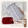 Elegantes puños de manga corta color burdeos para mujer, estilo coreano de invierno, versátiles y con estilo, adecuados para estudiantes y adultos