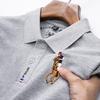 2026 Verano Nuevo Estilo Camisa Polo de Algodón Puro para Hombre de Manga Corta Ligera Camiseta de Negocios Cuello Solapa Holgada Camiseta de Hombre Top