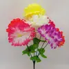 Ramo de Crisantemos Artificiales para Limpieza de Tumbas, Flores de Plástico y Seda para Servicios Conmemorativos, Suministros Funerarios, Limpieza de Tumbas del Festival Qingming, Flores Falsas Grandes