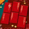 2026 Ano do Cavalo Envelopes Vermelhos Novo Criativo Glitter Fosco High-End Bolsas de Pacote Vermelho para Ano Novo e Festival da Primavera Atacado