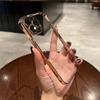 Adecuado para iPhone 18 Pro Funda de Teléfono Transparente Galvanizada, Apple 17 con Película para Lente, Funda Protectora TPU Anti-Caída de Cobertura Total