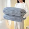 Manta Jacquard de Terciopelo de Algodón Shu 2024 con Sensación de Masaje, Flannel, Popular, Moderna, Sencilla, Suave