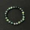 Pulsera Popular Transfronteriza Piedra Natural 8mm Ojo de Tigre Obsidiana Amatista Pulsera Elástica Hecha a Mano Mayoreo