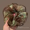 Goma de pelo grande estilo coreano para mujer, alta elasticidad, banda elástica para el pelo duradera, accesorio para el pelo de encaje de alta gama, venta al por mayor