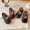 Otoño 2026 Nuevos Zapatos de Cuero de Moda para Niñas Estilo Coreano Princesa Suela Suave Punta Redonda Zapatos Infantiles Venta al por Mayor