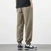 Calças Masculinas de Seda Gelo, Estilo Workwear, Caimento Solto, Calças Jogger, Calças Cropped Finas de Secagem Rápida para o Verão 2026, Calças Casuais de Primavera e Outono