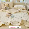 Colcha de algodón de doble cara estilo INS, 100% algodón, de doble cara, multifuncional, lavada a la arena, versión AB con estampado fresco, colcha de una pieza
