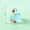 Miniatura de paisagem desenho animado pato e ganso que brilham no escuro DIY sacola surpresa decorativa acessórios para pendurar, miniaturas para mesa e carro
