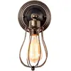 Lámpara de pared de hierro de venta caliente transfronteriza estilo industrial simple americano dormitorio bar pasillo cafetería lámpara de pared retro
