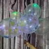 Globo luminoso con luz LED, globo de dibujos animados de cinco lados, globo de propuesta de dibujos animados, arreglo de cumpleaños