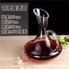 Decantador de Vinho Tinto em Forma de U de Cristal Sem Chumbo Criativo Divisor Rápido de Vinho Decantador de Vinho Doméstico Conjunto de Vinho