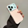 Capa de celular color-blocking com aspecto líquido adequada para Apple 17PROMAX moderna película de 16 lentes 11PRO/12 com toque de pele 15