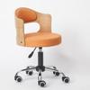 Respaldo de Madera Maciza Silla Elevable de Escritorio Apartamento Pequeño Moderno Sencillo Silla de Computadora de Estudio Silla de Estudiante Silla Giratoria Pequeña para el Hogar