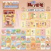 Adesivos de Vestir Capivara para Meninas Livro de Adesivos Fofo Mini Doudou Bolso com Aba Portátil Livro de Calças