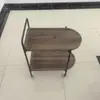 Mesa de centro móvil, carrito pequeño, mesa auxiliar para sofá de sala, mesa redonda pequeña, mesa auxiliar, mesa pequeña, estante de almacenamiento, carrito de comedor estilo nórdico