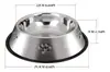 Comederos de Acero Inoxidable para Gatos, Bebederos Antideslizantes para Gatos, Comederos Metálicos Medianos para Mascotas, Tazones Lindos Antideslizantes con Base de Goma para Gatos