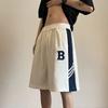 Shorts de basquete americano Verão Masculino Outer Wear Running Fitness Quatro ou cinco finas oversize bordadas calças esportivas