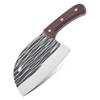 Cuchillo de cocina Longquan para cortar y picar en el hogar, de doble propósito, con patrón de martillo forjado, cuchillo afilado para cortar verduras y carne, cuchillo para cortar huesos y forjar.