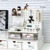 Caja de almacenamiento de escritorio, estante de tablero perforado, herramienta para la utilización del espacio del escritorio de oficina, gran artículo para dormitorios estudiantiles