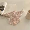 Calcinhas Francesas Florais Pequenas Estilo Japonês para Mulheres, Cintura Baixa, Quentes e Sexy Renda de Malha Calcinhas de Menina Desejo Puro para Mulheres