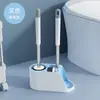 Conjunto de Escova Sanitária Transfronteiriça Banheiro Três em Um Escova Sanitária de Silicone TPR Criativa Doméstica Limpeza Doméstica Escova Sanitária
