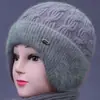 Chapéus para Mulheres Idosas para Vovó, Chapéus à Prova de Frio para Mulheres de Meia-Idade e Idosas, Elegantes de Inverno com Forro de Lã Outono e Inverno Quentes Novos Modelos