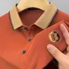 Nueva Camiseta de Manga Corta para Hombre 2024 Camisa Polo de Moda Camiseta Casual de Negocios Camiseta de Manga Corta Versátil para Jóvenes y Adultos