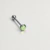 Piercings de Lengua con Incrustaciones de Diamante Checo F136 Titanio Transfronterizo, Piercings de Labio, Piercings para Cartílago de Oreja, Piercings de Nariz, Joyería para Piercing de Bola de Aleación de Titanio G23