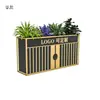 Departamento de Ventas calle comercial macetero de hierro restaurante columpio exterior mampara de hierro macetero caja de flores para exteriores combinación de colores rectangular