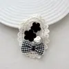 Flor de Rosa de Encaje con Cuentas Tridimensionales Moño Accesorios DIY para Ropa Zapatos y Calcetines Bolsas Accesorios para Leggings