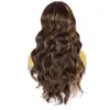Peruca Amazon com Lace Front Cor Piano Onda Grande Peruca Touca Peruca Europeia e Americana com Lace Front