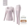 Ropa interior térmica personalizada para parejas, nueva, de algodón puro, gruesa, para otoño, para hombre y mujer, conjunto básico antibacteriano de algodón puro para invierno.