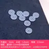 Goma de silicona suave ultrafina con perla, anti-fricción, collar, pulsera, espaciador, pulsera, cristal de ágata transparente, texto, juego, DIY