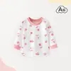 Camiseta de Manga Larga para Bebé Ropa de Primavera y Otoño Ropa Interior Infantil Algodón Puro Capa Base para Bebé Pijama de Niña Body de una Pieza para Niño