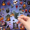Adesivos PET Halloween Originais Transparentes Halloween À Prova D'água Decoração DIY Material para Diário Adesivos