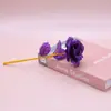 Ramo de Rosas de Lámina de Oro 24K, Flores Artificiales Eternas, Regalo de San Valentín Cumpleaños, Regalo de Navidad, Hecho a Mano