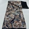 Renda contas de indústria pesada bordado em rede com contas vestido de noite vestido de noiva moda europeia tecido de renda floral MN2792