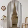 Ventas Directas de Fábrica Cortinas de Encaje Retro Francés, Mosquiteros para Ventanas de Dormitorio sin Taladro, Cortinas para Puertas, Cortinas Transparentes para Separación de Ambientes, Productos Terminados al por Mayor