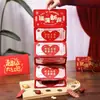 Sobre Rojo Plegable para Celebración de Inauguración de Casa con Múltiples Ranuras para Tarjetas, Modelo Nuevo 2026 para Mudarse a una Casa Nueva, Sobre Rojo para Ceremonia de Mudanza a Nueva Residencia
