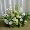 Novo Arranjo Grande de Chão para Casamento Banquete de Noivado Flor Artificial de Seda Acabado Arranjo Floral Decorativo Corredor Arte Floral para Casamento