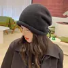Gorro de Punto Nuevo Estilo 2026 con Borde Rizado y Cordón para Mujer, Gorro Cálido para Protección de Orejas para Otoño e Invierno