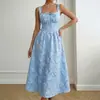 Vestido Jacquard con Cinturón Ajustable Baifen Clothing Temu Transfronterizo Verano 2026 Nuevo Estilo Dulce y Fresco