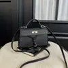 Bolso Kelly de moda, popular y elegante, nuevo bolso de hombro cruzado, bolso de mano, bolso de 2026 para ir al trabajo para mujer, con un toque de alta gama
