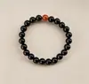 Pulsera de obsidiana natural con calcedonia de aguamarina hidratante y cuentas de la fortuna, un regalo para novio o novia en el Festival Qixi, venta al por mayor