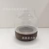 Jarrón Estilo Japonés Vidrio Transparente Adorno para Arreglo Floral Rábano Verde Hidropónico Centella Asiática Acuario Ecológico de Escritorio Pecera de Peces Dorados