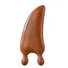 Raspador Nasal de Sándalo Dorado, Raspador de Doble Uso de Sándalo Llama Pequeña, Tabla Raspadora de Madera para Lifting Facial, Puente Nasal y Área de los Ojos, Juego en Caja de Regalo