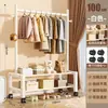 Varal de roupas interno, adequado para quartos e varandas, um cabideiro doméstico, um varal de roupas móvel e autoportante