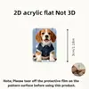 Protector de cable de datos acrílico 2D, previene la rotura, presenta diseños de animales de dibujos animados, cable de datos para teléfono Tipo-C, para ventas transfronterizas